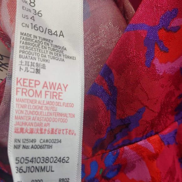 TOP SHOP -	MAGENTA FLORAL JUMP SUIT - Picture 5 of 5